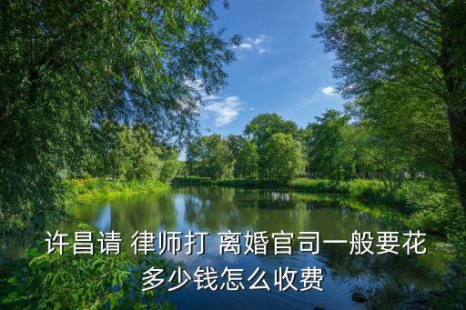  許昌請(qǐng) 律師打 離婚官司一般要花多少錢怎么收費(fèi)