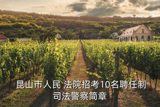  昆山市人民 法院招考10名聘任制司法警察簡章