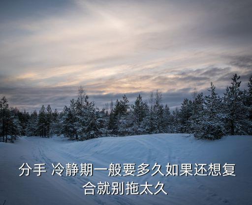 分手冷靜期