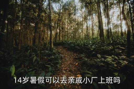 14歲暑假可以去親戚小廠上班嗎