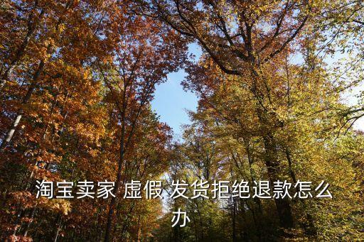 淘寶虛假發(fā)貨