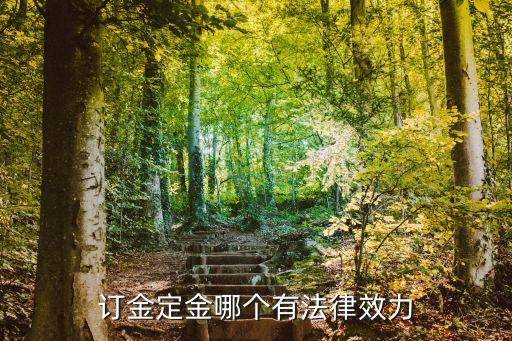訂金定金哪個有法律效力
