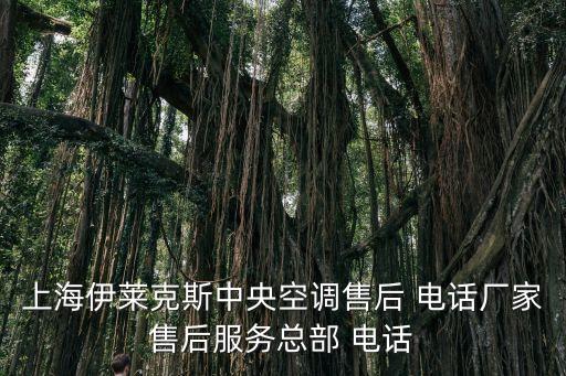 上海伊萊克斯中央空調售后 電話廠家售后服務總部 電話
