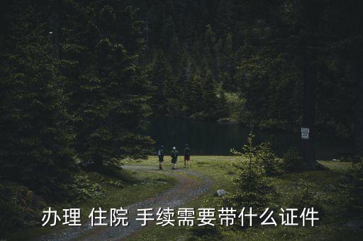辦住院手續(xù)的流程,住院證明怎么開