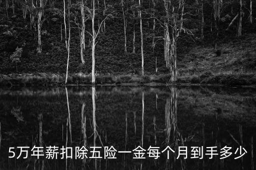 5萬年薪扣除五險(xiǎn)一金每個(gè)月到手多少