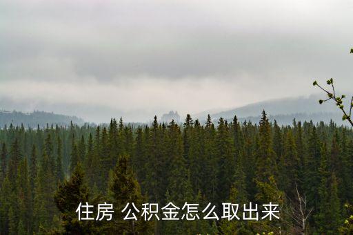 取住房公積金
