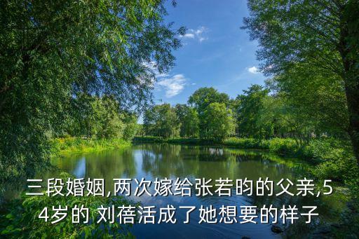 三段婚姻,兩次嫁給張若昀的父親,54歲的 劉蓓活成了她想要的樣子