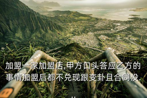 因加盟引起的起訴