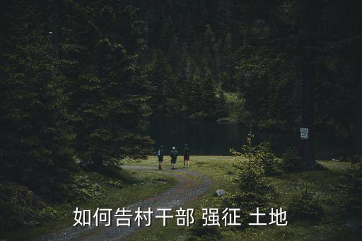 如何告村干部 強(qiáng)征 土地