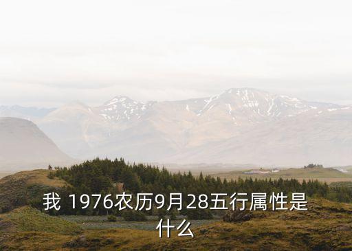 我 1976農(nóng)歷9月28五行屬性是什么