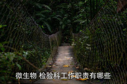 微生物 檢驗(yàn)科工作職責(zé)有哪些