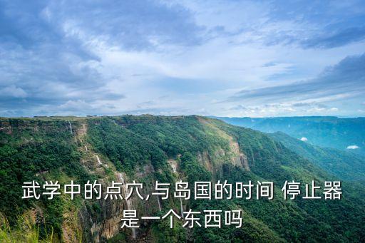 武學(xué)中的點(diǎn)穴,與島國的時間 停止器是一個東西嗎