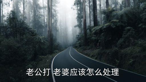 老公打 老婆應(yīng)該怎么處理