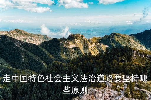 走中國(guó)特色社會(huì)主義法治道路要堅(jiān)持哪些原則