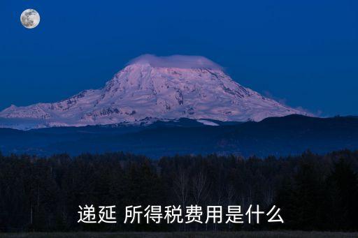 遞延所得稅