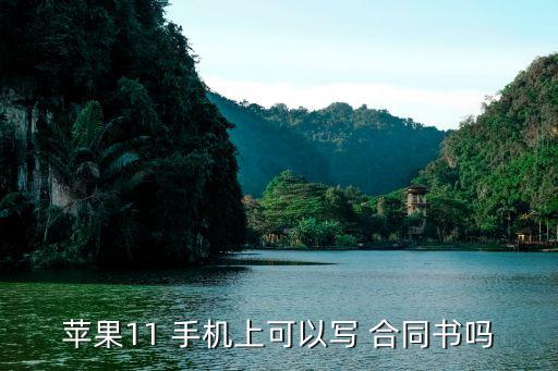 蘋果11 手機上可以寫 合同書嗎