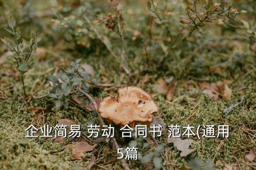 簡約勞動合同范本,幼兒園勞動合同范本通用版