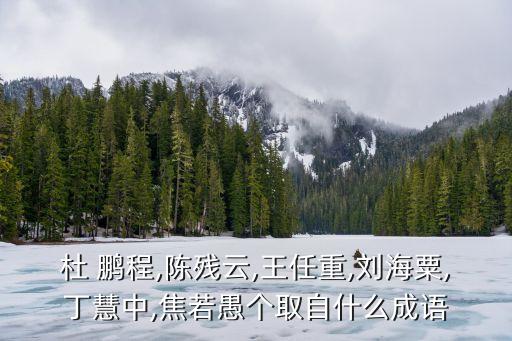 杜 鵬程,陳殘?jiān)?王任重,劉海粟,丁慧中,焦若愚個(gè)取自什么成語