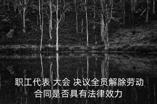  職工代表 大會 決議全員解除勞動合同是否具有法律效力