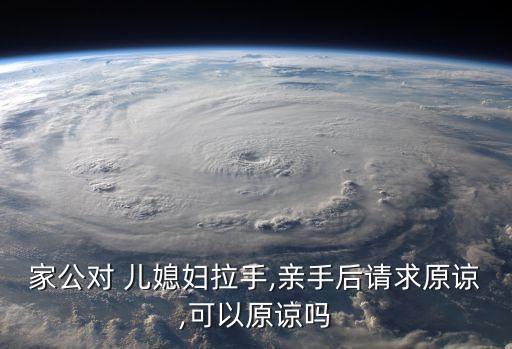 家公對 兒媳婦拉手,親手后請求原諒,可以原諒嗎