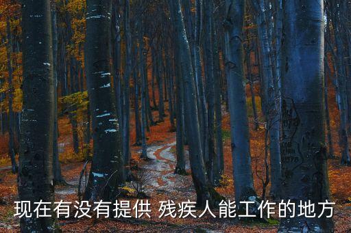 殘疾人找工作