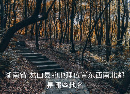 湖南省 龍山縣的地理位置東西南北都是哪些地名