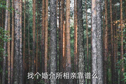 在婚姻介紹所找對象可靠嗎,婚姻介紹所找對象怎么收費