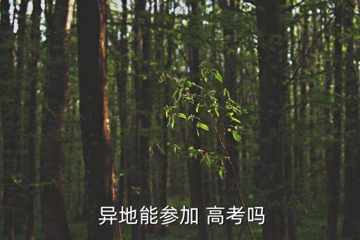 可以異地高考嗎,外地學(xué)生可以異地高考嗎