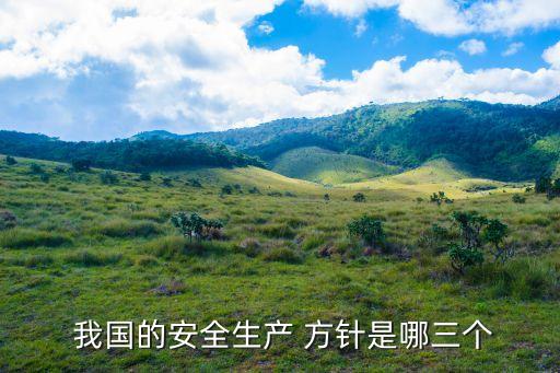  我國的安全生產(chǎn) 方針是哪三個(gè)