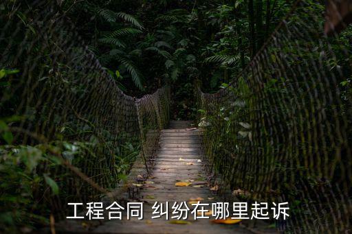 工程合同 糾紛在哪里起訴