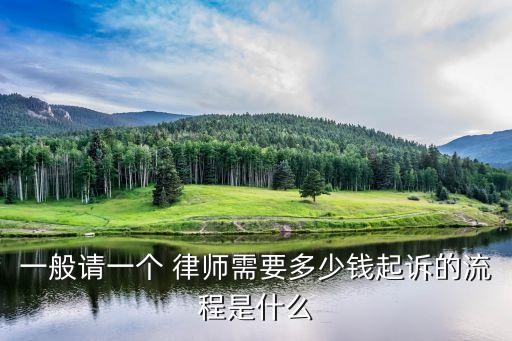 一般請一個 律師需要多少錢起訴的流程是什么