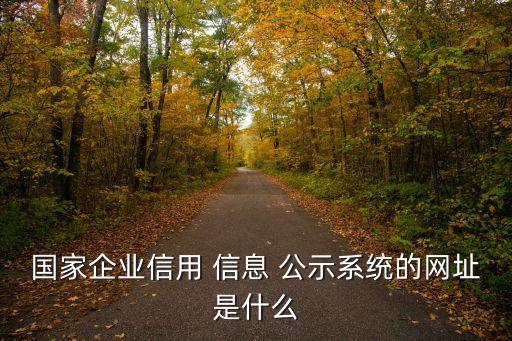 國(guó)家企業(yè)信用 信息 公示系統(tǒng)的網(wǎng)址是什么