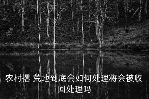 農村撂 荒地到底會如何處理將會被收回處理嗎
