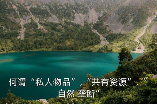 自然壟斷