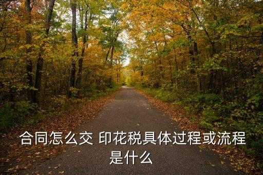  合同怎么交 印花稅具體過(guò)程或流程是什么