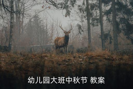 幼兒園大班中秋節(jié) 教案
