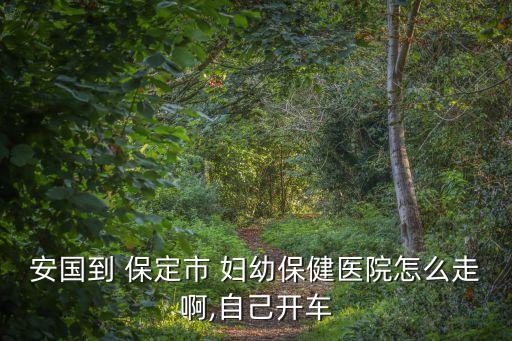 安國到 保定市 婦幼保健醫(yī)院怎么走啊,自己開車