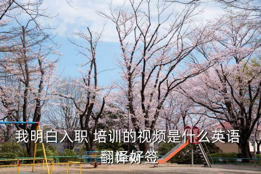 我明白入職 培訓(xùn)的視頻是什么英語(yǔ) 翻譯好簽