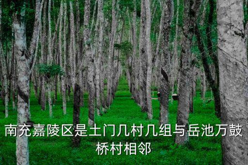 南充嘉陵區(qū)是土門幾村幾組與岳池萬鼓橋村相鄰
