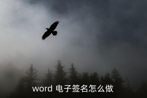 電子簽名怎么弄