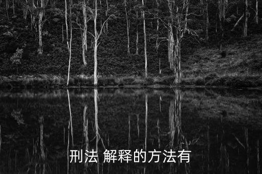 擴(kuò)大解釋,刑法擴(kuò)大解釋
