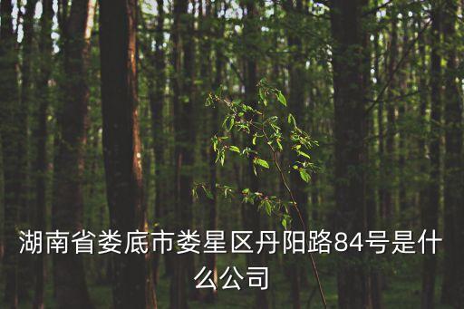 湖南省婁底市婁星區(qū)丹陽路84號(hào)是什么公司