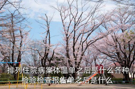出院病歷排列順序,精神科出院病歷排列順序
