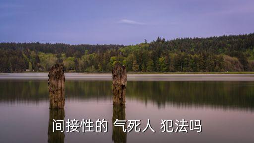 氣死人犯法嗎,跟老人吵架氣死人犯法嗎