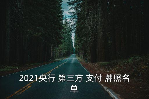 第三方支付牌照