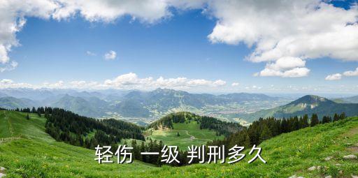 一級輕傷怎么判刑,輕傷二級賠償價格表