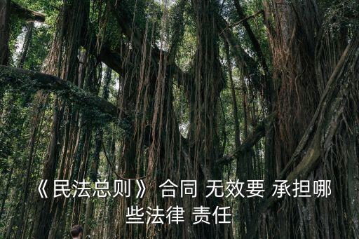 無效合同的責任誰來承擔