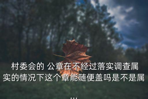 村委會公章