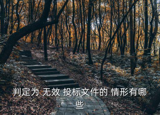 投標(biāo)無(wú)效情形,投標(biāo)文件無(wú)效的情形有哪些