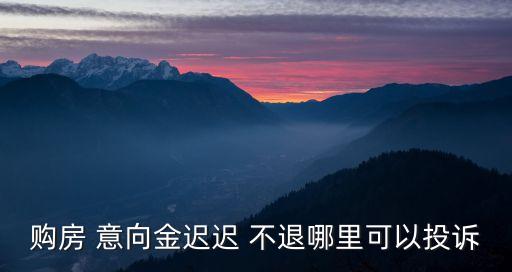 租房中介不退意向金怎么辦,租房意向金不退如何處理